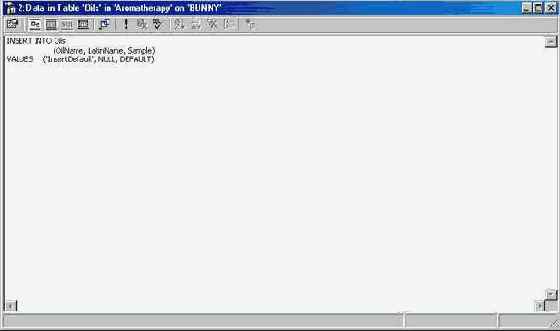      SQL Pane